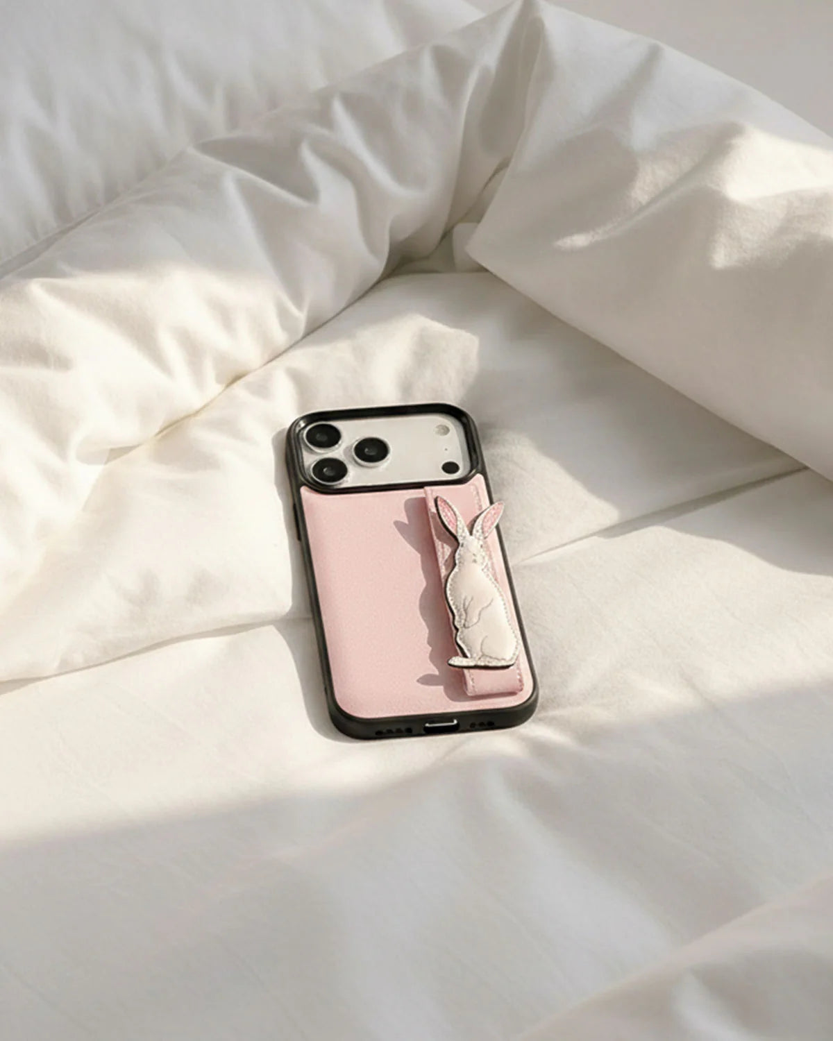 PINK BUNNY WALLET PHONE CASE